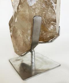 Brazilian Chlorite Garden Quartz Crystal Weighing 19lbs on Custom Made Stand - 4214870