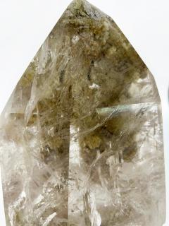 Brazilian Chlorite Garden Quartz Crystal Weighing 19lbs on Custom Made Stand - 4214878