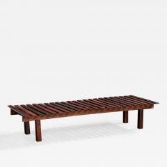 Brazilian Designer Bench in Wood Brazil 1950s - 4807844