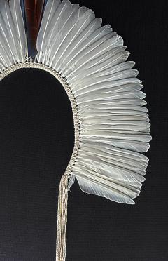 Brazilian Kayap Tribe Indigenous Feather Headdress Cocar from the Amazon - 4322299