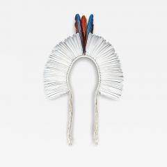 Brazilian Kayap Tribe Indigenous Feather Headdress Cocar from the Amazon - 4325638