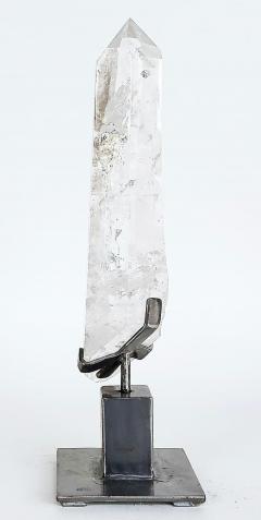 Brazilian Lemurian Seed Crystal Weighing 11 lbs Custom Made Stand - 4222497
