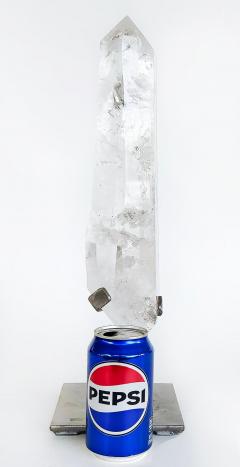 Brazilian Lemurian Seed Crystal Weighing 11 lbs Custom Made Stand - 4222499