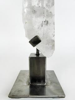 Brazilian Lemurian Seed Crystal Weighing 11 lbs Custom Made Stand - 4222510