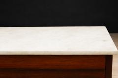 Brazilian Mid Century Coffee Table in Rosewood with Marble Top Unknown 1960s - 4581132