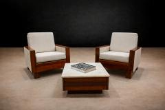 Brazilian Mid Century Coffee Table in Rosewood with Marble Top Unknown 1960s - 4581138