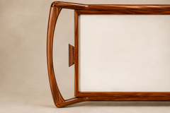 Brazilian Mid Century Modern Bar Cart in Cavi na Wood Brazil 1960s - 4692698