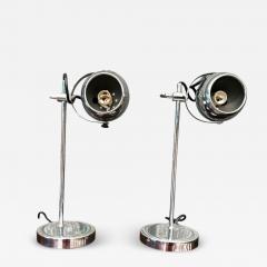 Brazilian Mid Century Modern Table Lamps Plated in Chrome Unknown 1960s - 4426490