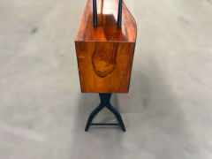 Brazilian Mid century Modern Bar with Curved Shape in Two Woods c 1950s - 3962106