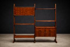 Brazilian Modern Adjustable Bookshelf with Cabinets in Rosewood Brazil 1960s - 4488651