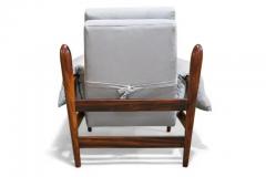 Brazilian Modern Armchair in Hardwood Velvet by Liceu de Artes 1960 Brazil - 3193821