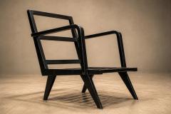 Brazilian Modern Armchair in Hardwood and Boucl Unknown Brazil 1960s - 4586302