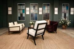 Brazilian Modern Armchair in Hardwood and Boucl Unknown Brazil 1960s - 4586305