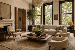 Brazilian Modern Armchair in Sage Greige Mohair and Hardwood Brazil - 4694082