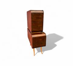 Brazilian Modern Bar in Rosewood with Glass interior Unknown - 4416769