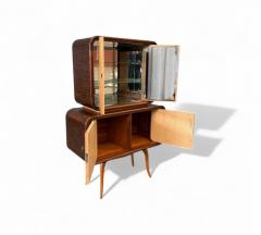 Brazilian Modern Bar in Rosewood with Glass interior Unknown - 4416773