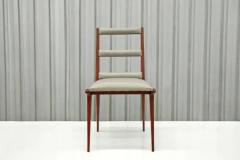 Brazilian Modern Chairs in Hardwood Beige Leather Unknown Brazil 1950s - 3670957