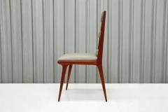 Brazilian Modern Chairs in Hardwood Beige Leather Unknown Brazil 1950s - 3670958