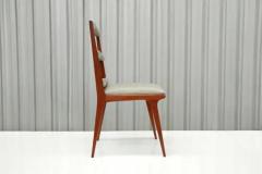 Brazilian Modern Chairs in Hardwood Beige Leather Unknown Brazil 1950s - 3670961