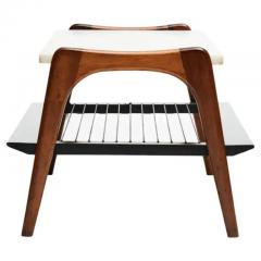 Brazilian Modern Coffee Table in Hardwood Marble by Moveis Bergamo 1950 s - 3183885