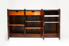 Brazilian Modern Credenza Divider in Hardwood Granite 1960s Brazil - 3186432