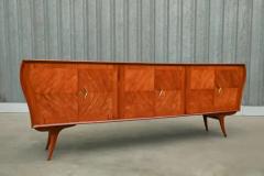 Brazilian Modern Credenza in Caviuna Wood Brass by Zilberberg Brazil 1950s - 3186670