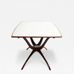 Brazilian Modern Dining Table in Caviuna Hardwood White Top 1950s Brazil - 3188960