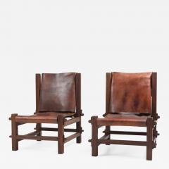 Brazilian Modern Lounge Chairs in Solid Jacaranda 1960s - 1217205