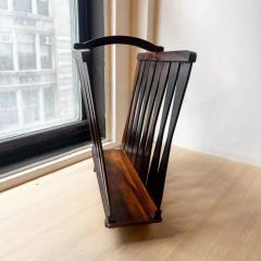 Brazilian Modern Magazine Rack in Hardwood Brazil 1960s - 3193689