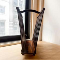 Brazilian Modern Magazine Rack in Hardwood Brazil 1960s - 3193732