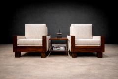 Brazilian Modern Rectangular Side Table in Rosewood Glass Unknown 1960s - 4581208
