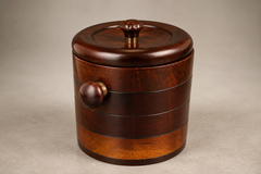 Brazilian Modern Rosewood Ice Bucket with Sculptural Turned Handles Lot 959 - 4707588