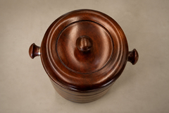 Brazilian Modern Rosewood Ice Bucket with Sculptural Turned Handles Lot 959 - 4707592