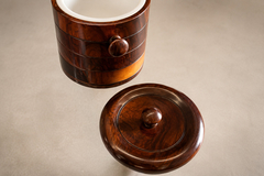 Brazilian Modern Rosewood Ice Bucket with Sculptural Turned Handles Lot 959 - 4707594