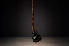 Brazilian Modern Sculptural Bamboo Form Floor Lamp in Gilded Brass Brazil - 4531074