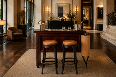 Brazilian Modern Sculptural Bar in Rosewood with Curved Legs Brazil Lot 1113 - 4707574
