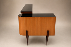 Brazilian Modern Sculptural Bar in Rosewood with Curved Legs Brazil Lot 1113 - 4707581