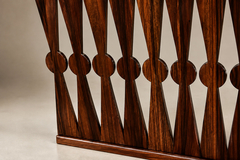 Brazilian Modern Sculptural Magazine Rack in Rosewood Brazil 1960s - 4744114