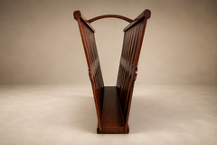 Brazilian Modern Sculptural Magazine Rack in Rosewood Brazil 1960s - 4744117