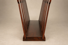 Brazilian Modern Sculptural Magazine Rack in Rosewood Brazil 1960s - 4744118