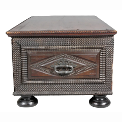 Brazilian Portuguese Colonial Carved Wood Chest - 2525488