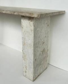 Brazilian Travertine Console Table by Architect and Designer Jorge Elias - 4002081