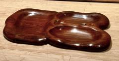 Brazilian carved superb solid wood tray - 2966869