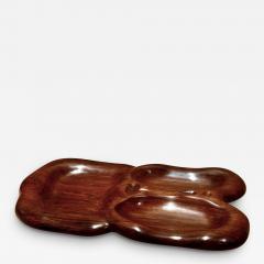 Brazilian carved superb solid wood tray - 2970902