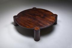 Brazilian modern large round coffee table 1960s - 1940837