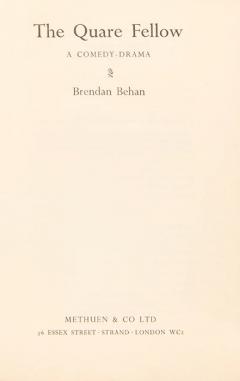 Brendan Behan The Quare Fellow by Brendan Behan - 3931876