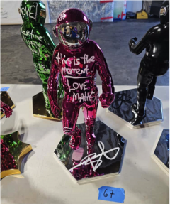 Brendan Murphy Balloon Spaceman pink  - 4410936