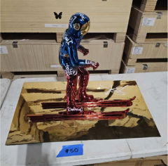 Brendan Murphy Skier red blue  - 4410917