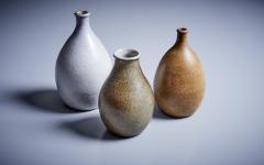 Brent Bennett Brent Bennett Set of 3 Ceramic Vases USA 2022 - 3223232