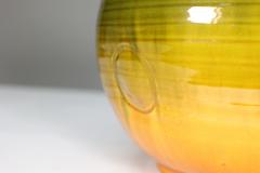 Bretby Art Pottery Bretby A Large English Arts Crafts Planter with Green Fading to Yellow Body - 4187712
